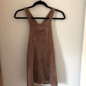 Hollister Corduroy Skirt Overalls - Light Brown